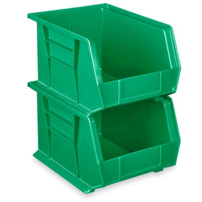 Plastic Stackable Bins - 11 x 8 x 7, Red S-12416R - Uline