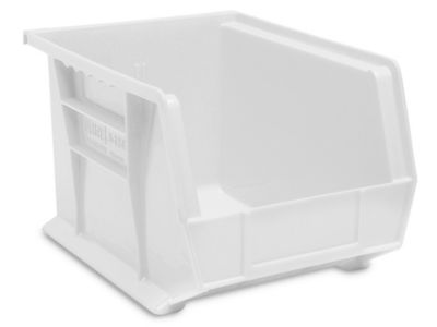 Wire Stackable Bin Organizer with White Bins H-9882W - Uline