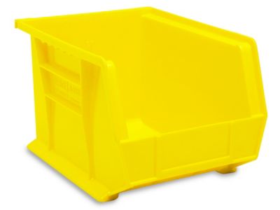 Plastic Stackable Bins - 11 x 8 x 7, Yellow S-12416Y - Uline