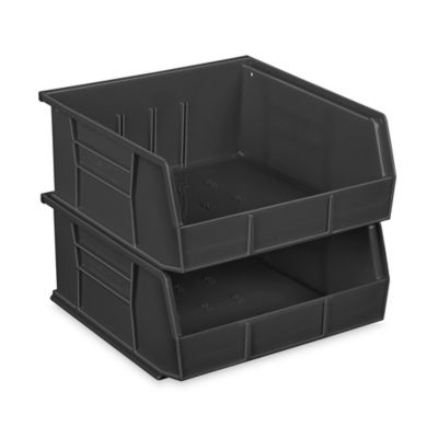 Plastic Stackable Bins - 11 x 5 1/2 x 5, Blue S-12415BLU - Uline