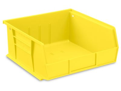 Plastic Stackable Bins - 11 x 11 x 5, Clear S-12417C - Uline