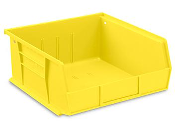 Plastic Stackable Bins - 11 x 11 x 5", Yellow S-12417Y