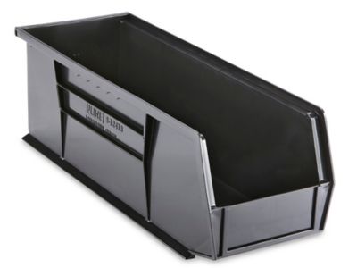 Plastic Stackable Bins - 15 x 5 1/2 x 5", Black S-12418BL