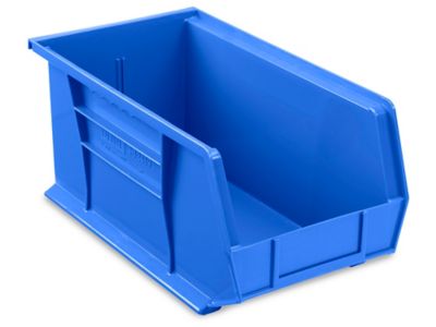 Gavetas Estibables de Plástico - 15 x 8 x 7, Azules, 38 x 20 x 18 cm  S-12419BLU - Uline