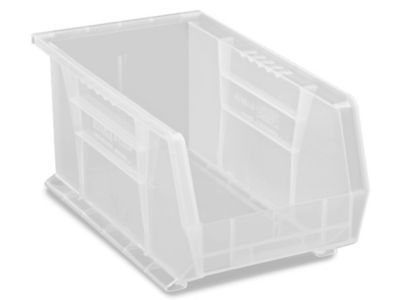 Plastic Stackable Bins - 15 x 8 x 7, Clear S-12419C - Uline