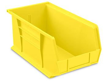 Plastic Stackable Bins - 15 x 8 x 7", Yellow S-12419Y