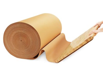 Single Faced Corrugated Cardboard Roll 48in x 250ft A-Flute