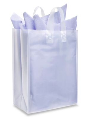 Frosted Clear Merchandise Bags