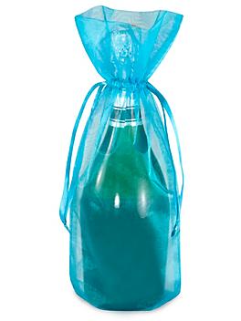 Organza Fabric Bags - 6 1/2 x 15", Turquoise S-12429TRQ