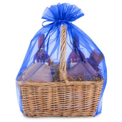 Organza Fabric Bags - 22 1/2 x 25", Royal Blue S-12430ROY