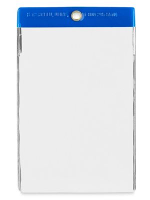Vinyl Tag Protectors - 4 x 6", Dark Blue S-12436BLU
