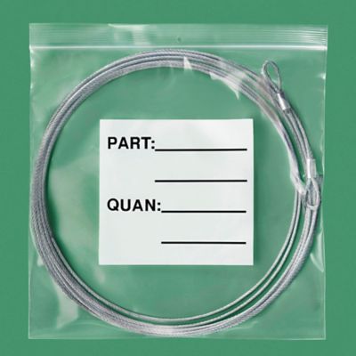 12 x 12" Reclosable Parts Bags - Hang Hole S-12438