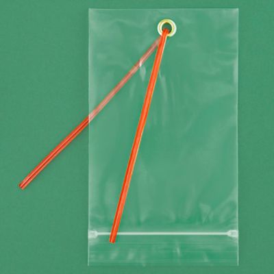 4 x 6" 4 Mil Reclosable Bags - Bottom Side Hang Hole S-12445