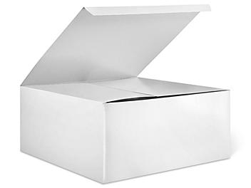 Gift Boxes - 12 x 12 x 5 1/2", White Gloss S-12456