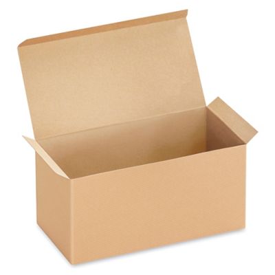 6 1/2 X 6 1/2 X 1 5/8 Inch Kraft Gift Boxes Lot of 12 Square 