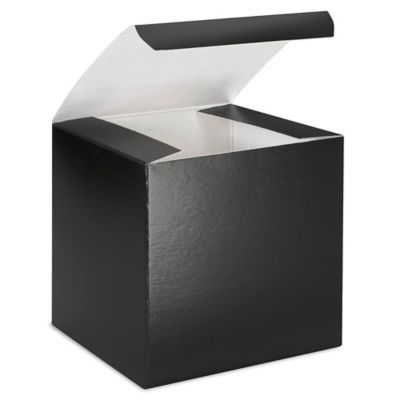 Gift Boxes - 5 x 5 x 5", Black Gloss S-12460