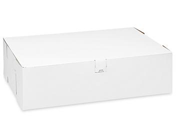 Cake Boxes - 14 x 10 x 4", 1/4 Sheet, White S-12475