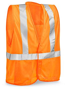 Class 2 Standard Hi-Vis Safety Vest - Orange, S/M S-12517O-S