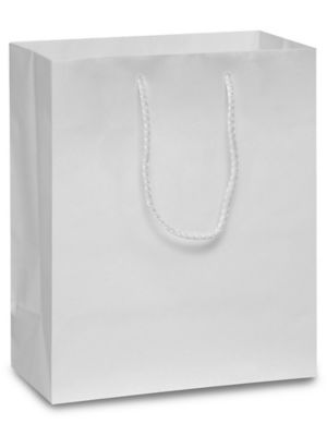 White Paper Bags, White Gift Bags, White Shopping Bags in Stock - ULINE