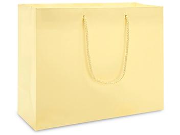Matte Laminate Shopping Bags - 13 x 5 x 10", Boutique, Butter S-12520BTR