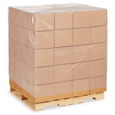 48 x 46 x 72" 4 Mil Clear Heavy Duty Pallet Covers S-12525