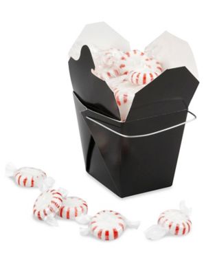 Chinese Take-Out Boxes - 1/2 Pint, Black S-12532BL
