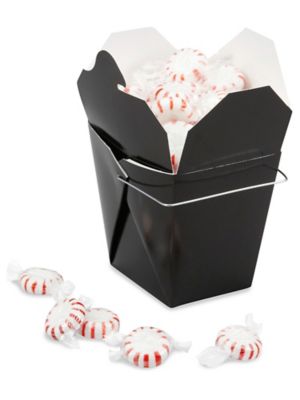 Chinese Take-Out Boxes - 1 Pint, Black S-12533BL