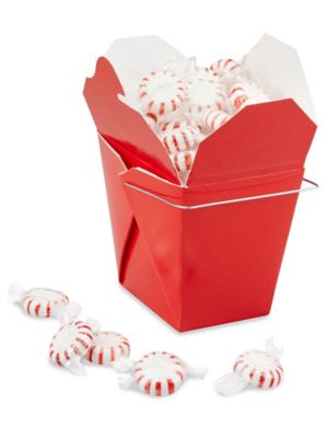 Chinese Take-Out Boxes - 1 Pint, Red S-12533R