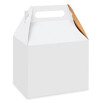 Gable Boxes - 10 x 7 x 8", White S-12535