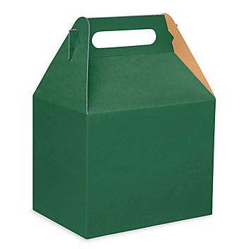 Gable Boxes - 10 x 7 x 8", Green S-12537G