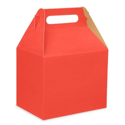 Gable Boxes - 10 x 7 x 8", Red S-12537R