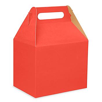 Gable Boxes - 10 x 7 x 8", Red S-12537R