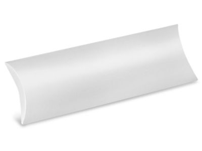 Pillow Boxes - 12 x 4 3/4 x 1 1/4", White Gloss S-12541W