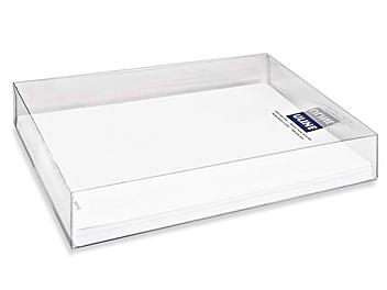 Cajas con Tapa Transparente y Base Transparente - 11 1/4 x 8 7/8 x 2" S-12542