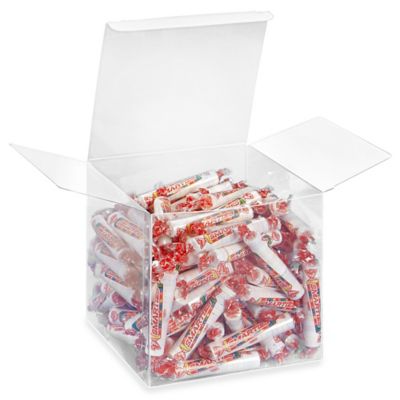 Clear Lid Boxes with Clear Base - 5 3/8 x 5 3/8 x 1 S-10578 - Uline