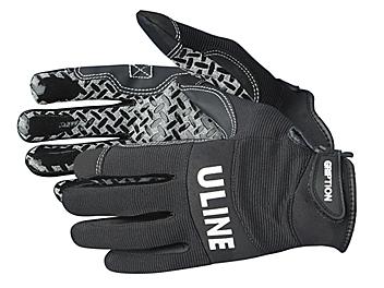 Uline Gription&reg; Gloves - Black, Large S-12553BL-L