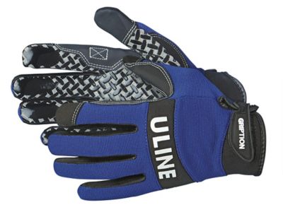 Uline Gription&reg; Gloves - Blue, Large S-12553BLU-L