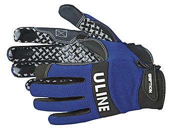 Uline Gription&reg; Gloves - Blue, Medium S-12553BLU-M