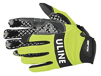 Uline Gription&reg; Gloves - Lime, Large S-12553G-L