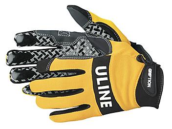 Uline Gription&reg; Gloves - Yellow, Large S-12553Y-L