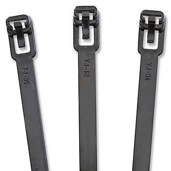 Releasable Nylon Cable Ties - 5 1/2", Black S-1258BL