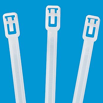 Releasable Nylon Cable Ties - 8", Natural S-1259NAT