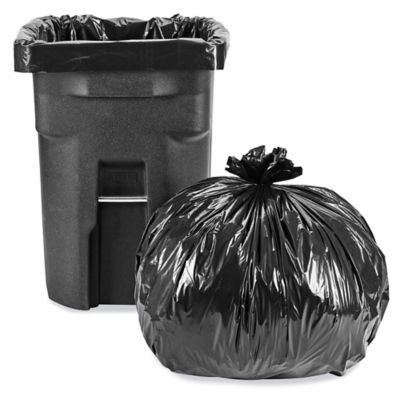 38in x 58in Black Garbage Bags - Direct Paper Supply