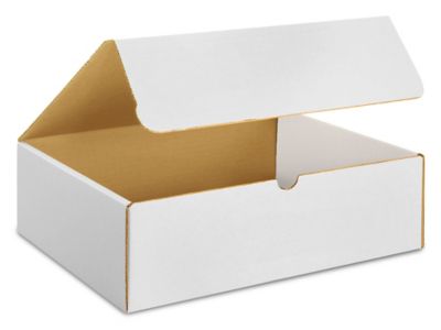 13 x 10 x 4" White Literature Mailers S-12640