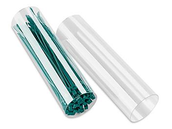 Clear Plastic Tubes - 1 1/2 x 6" S-12642