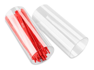 Clear Plastic Tubes - 3 x 6