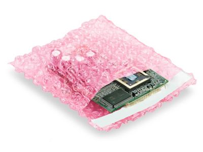 Anti-Static Bubble Bags, Pink Bubble Wrap Bags in Stock - ULINE