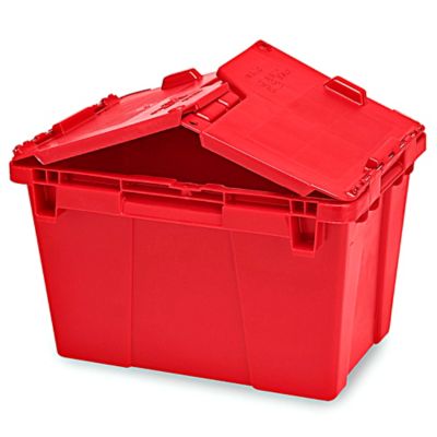 Cajas de almacenaje con tapas 10 unidades tela rojo 32x32x32 cm