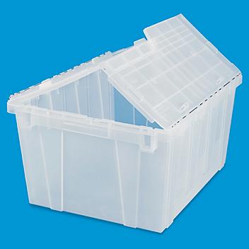 Clear Industrial Totes - 22.5 x 18 x 11.5" S-12679