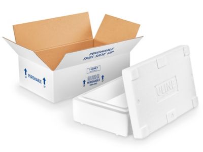 Cajas de Poliestireno, Cajas de Cartón para Envío con Aislante, Cajas con  Espuma para Envíos en Existencia - ULINE